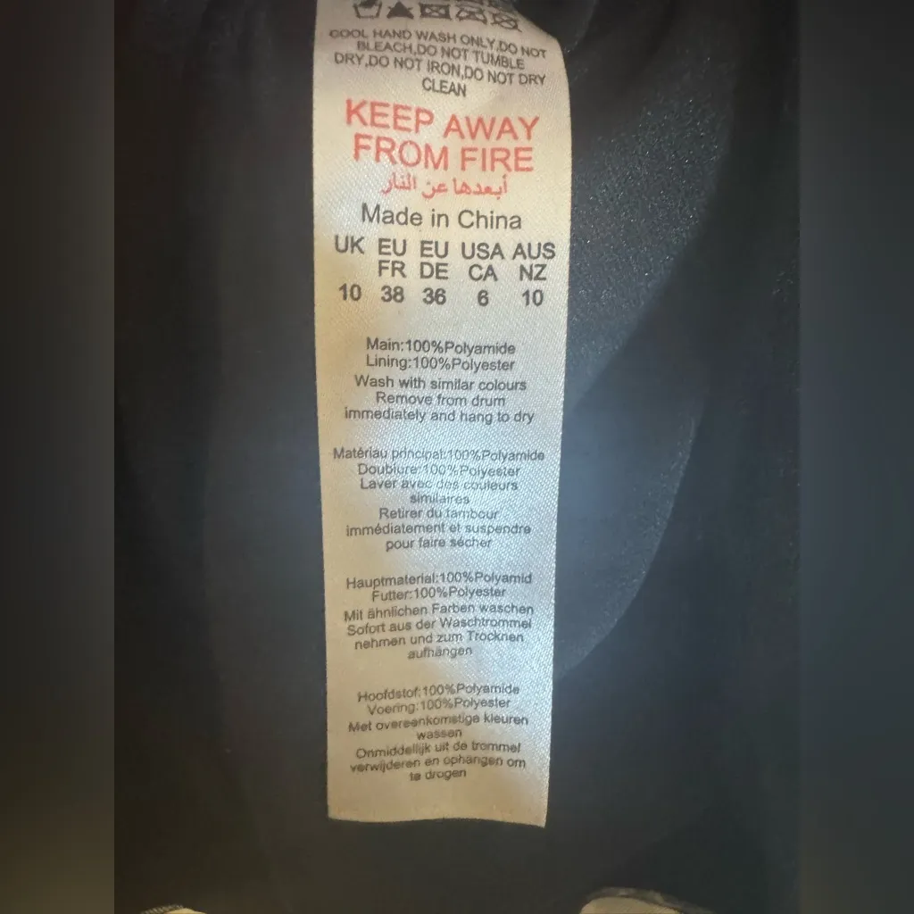 NWT Pretty Little Thing, BLACK MESH CORSET‎ DETAIL RUCHED BODYCON DRESS, 6 - Image 8