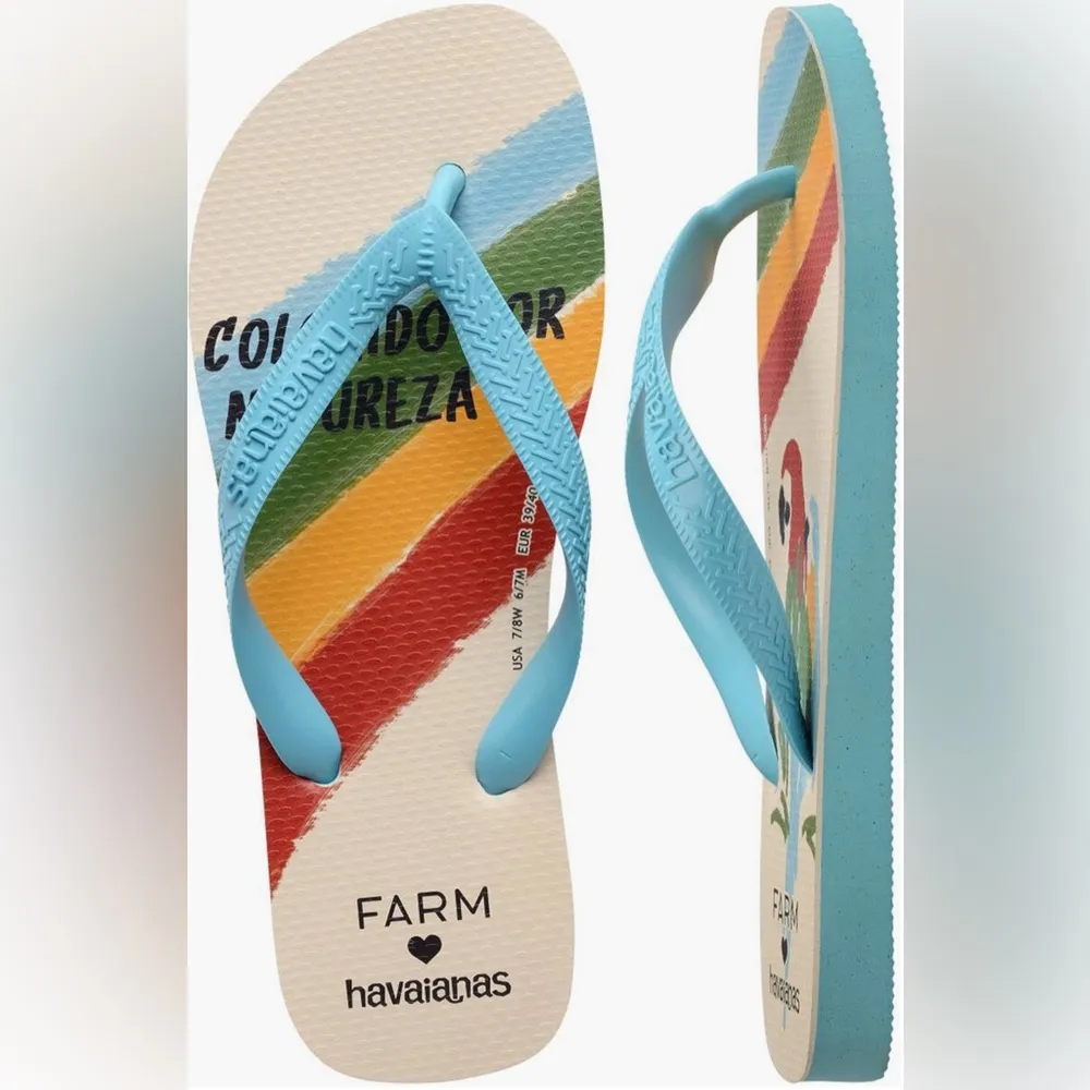 NEW! Havaianas x FARM Rio Flip Flops - Image 6