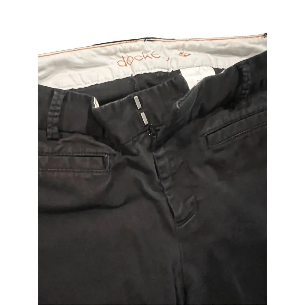 Dockers Women's black Chinos pants size 4 - Image 5