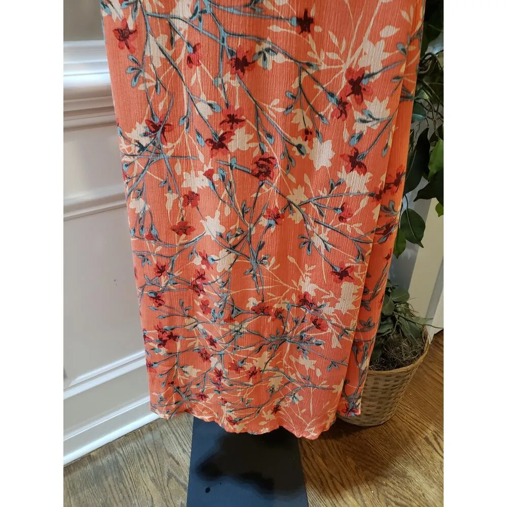 Woman Within Maxi Dress Women's 14/16 Multi Floral Stretch Sleeveless V Neck - Image 11