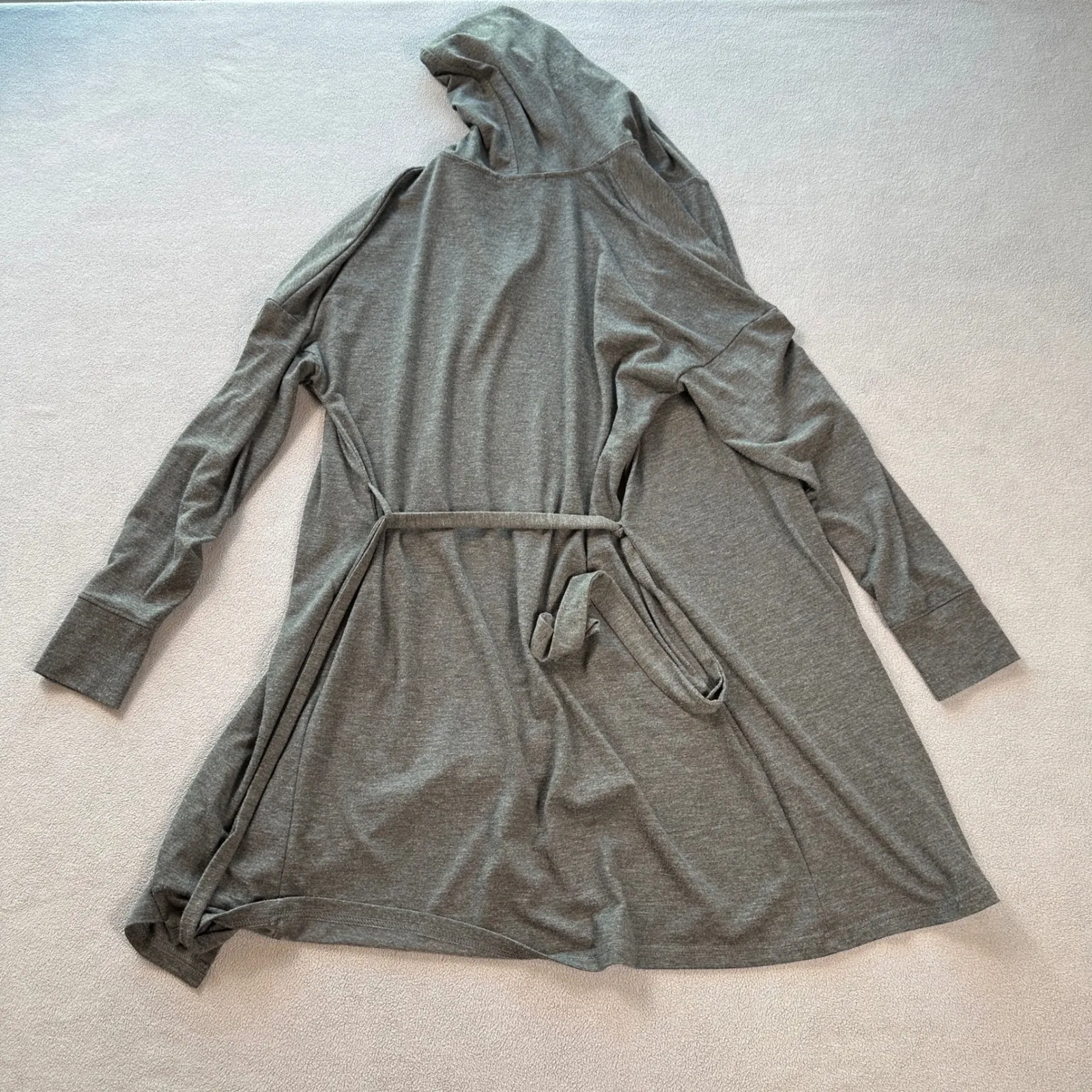 Xhilaration Robe Sleepwear XS Womens Gray Hooded Tie Belt Bath Target Lounge - Image 2