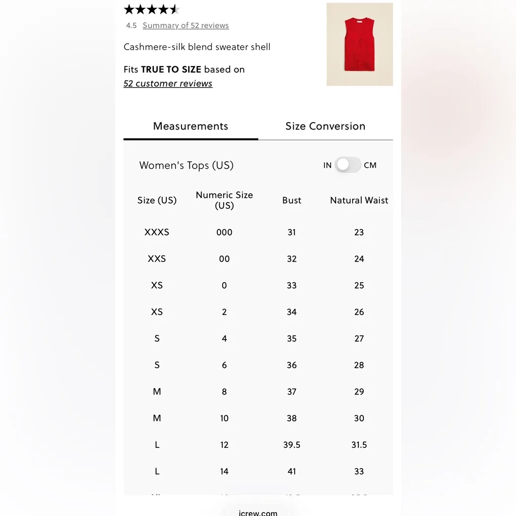 J.Crew  Cashmere-silk blend sweater shell Radiant Ruby - Image 3