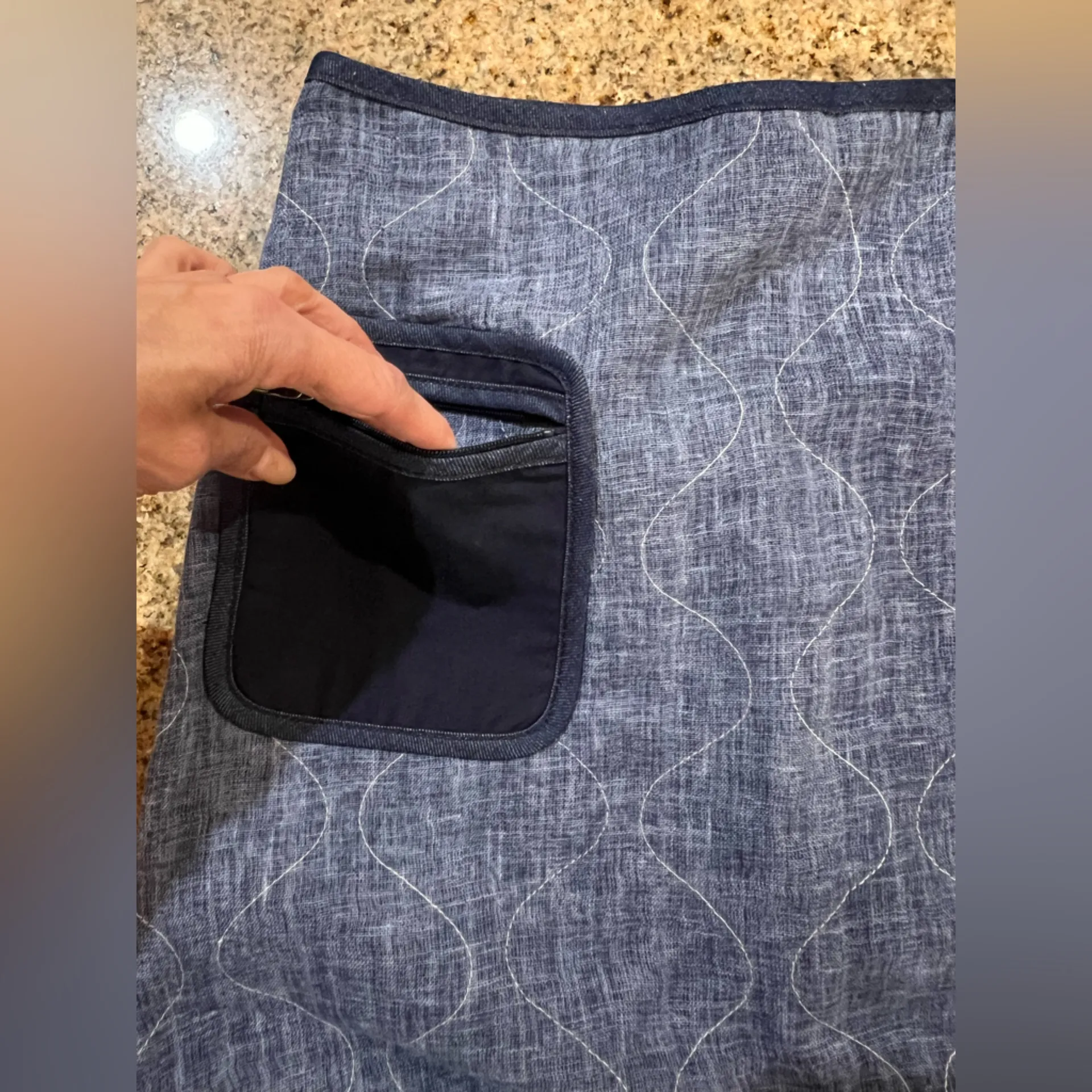 G-Star Quilted short skirt Fabric OLTREMARE LINEN GAUZE color: RAW DENIM Size 28 - Image 11