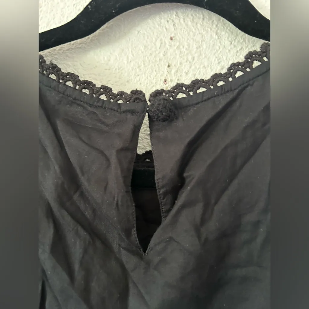 Farm Rio Pintuck & Lace Detail Long Sleeve Cotton Minidress  sz M - Image 9