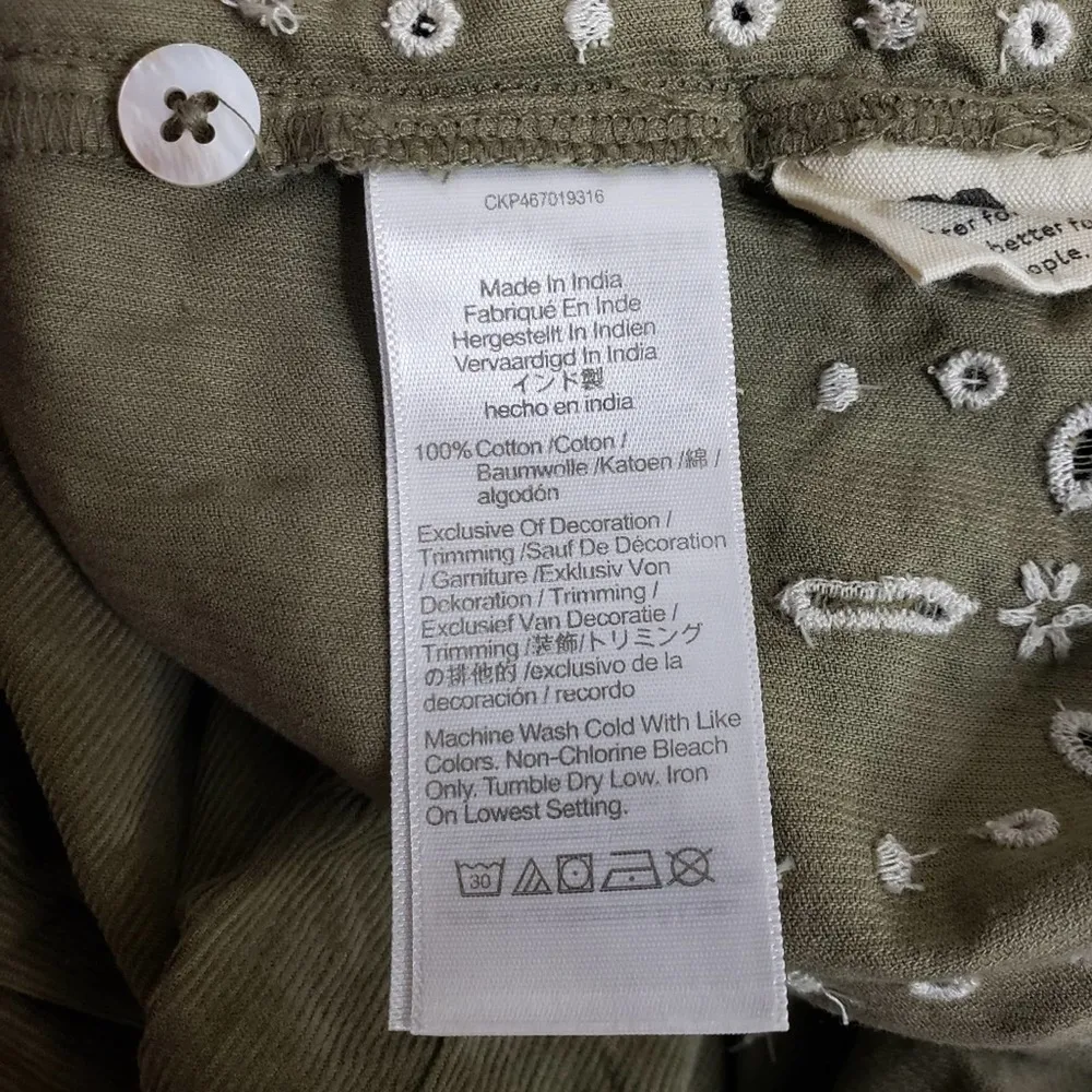 MADEWELL Womens S Embroidered Square Neck Corduroy Minidress NEW - Image 12