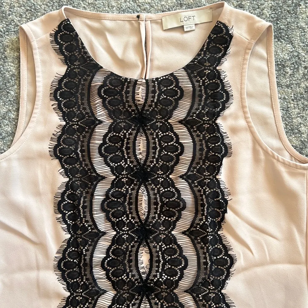 LOFT Lace Detail Sleeveless Blouse - Image 2