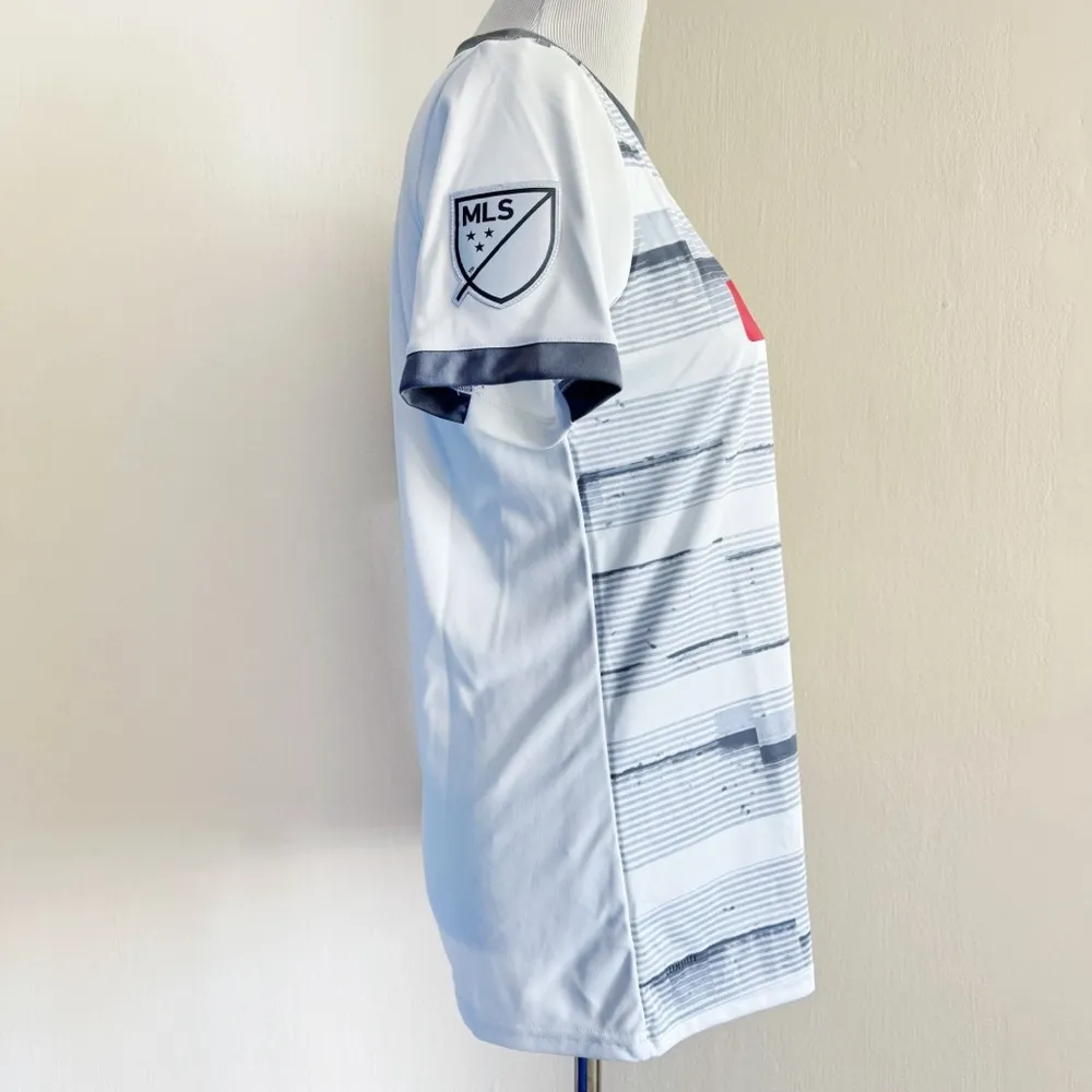 Adidas Los Angeles LA FC Soccer Jersey MLS Womens Medium White Gray Gift - Image 7