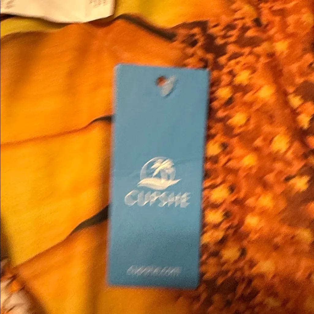 Cupshe Floral Bikini Set - Cream,  Orange and Green - Image 2