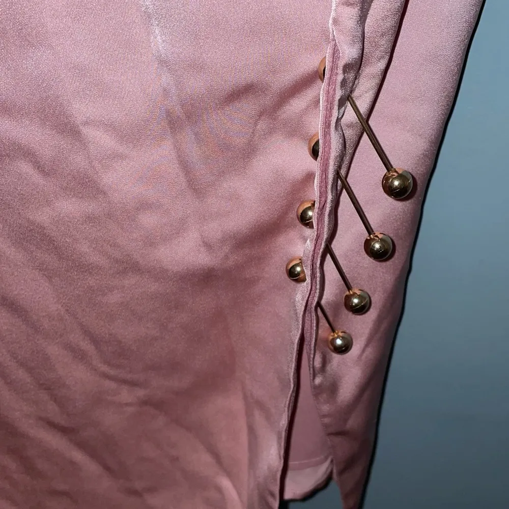 Boohoo Double Strap Plunge Midi Dress Pale Pink Size 10 - Image 6