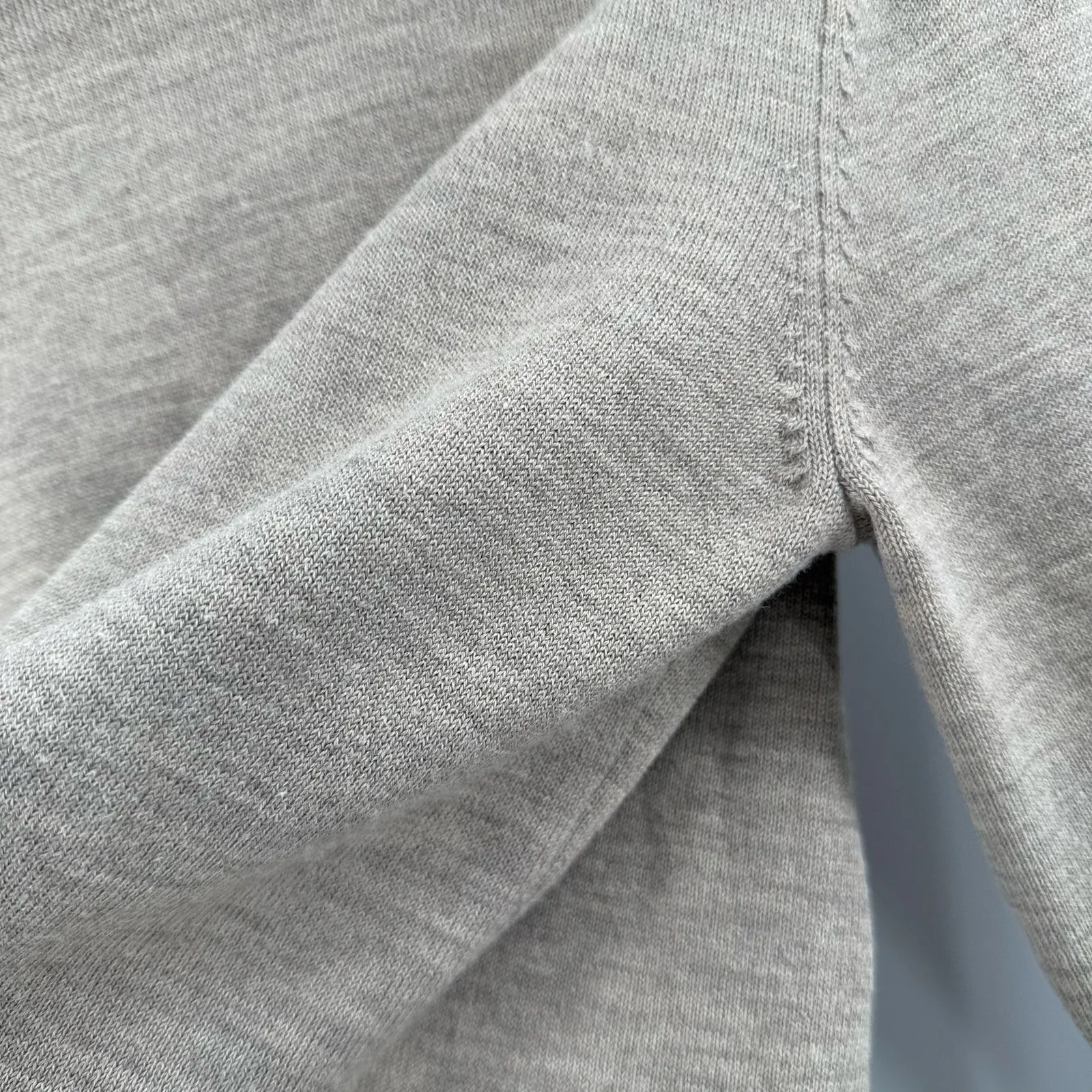 Athleta Sweater SZ Small Merino Wool Blend Turtleneck Snaps Oatmeal 159163 Snaps - Image 7