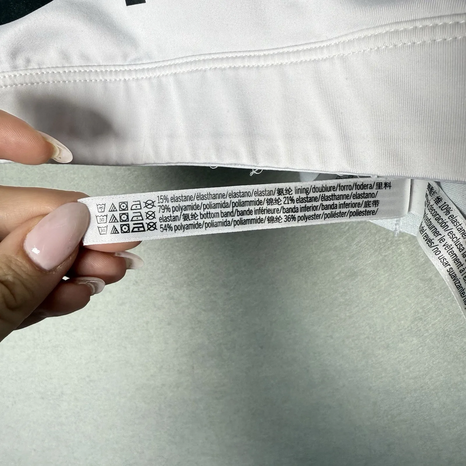 Victoria Secret Sport Black and White Graphic Sports Bra Bralette Size M - Image 6