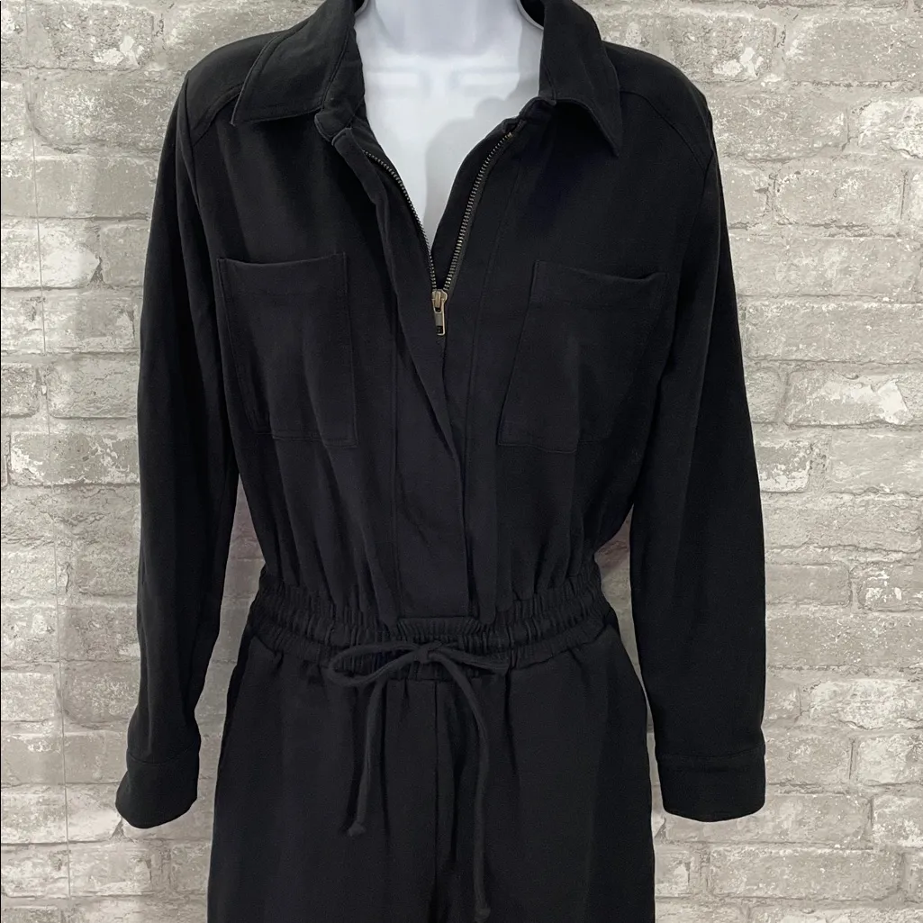 Evereve Black Kaia Utility Zip Jumpsuit - Image 3