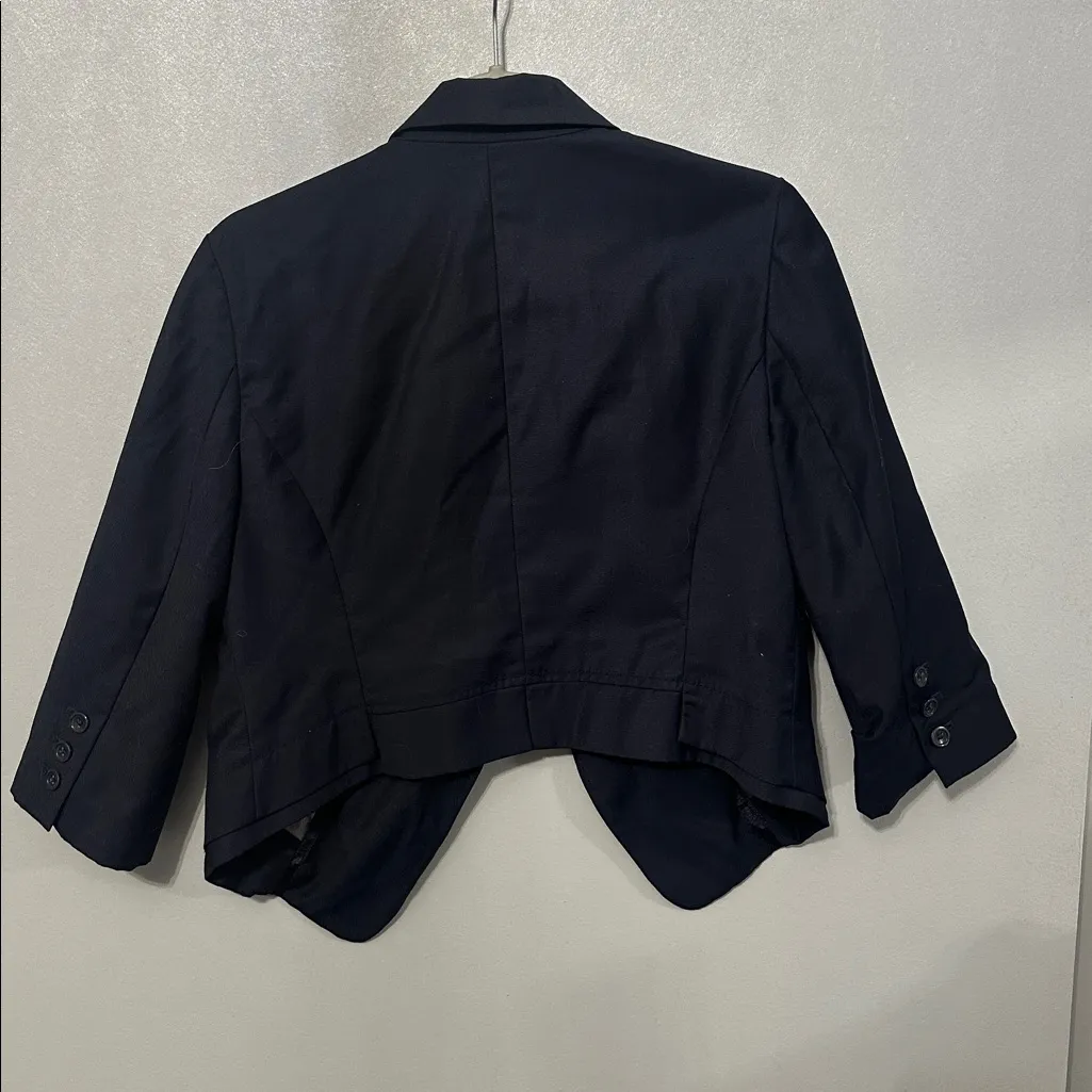 LUX. Black Cropped Blazer Size M - Image 4