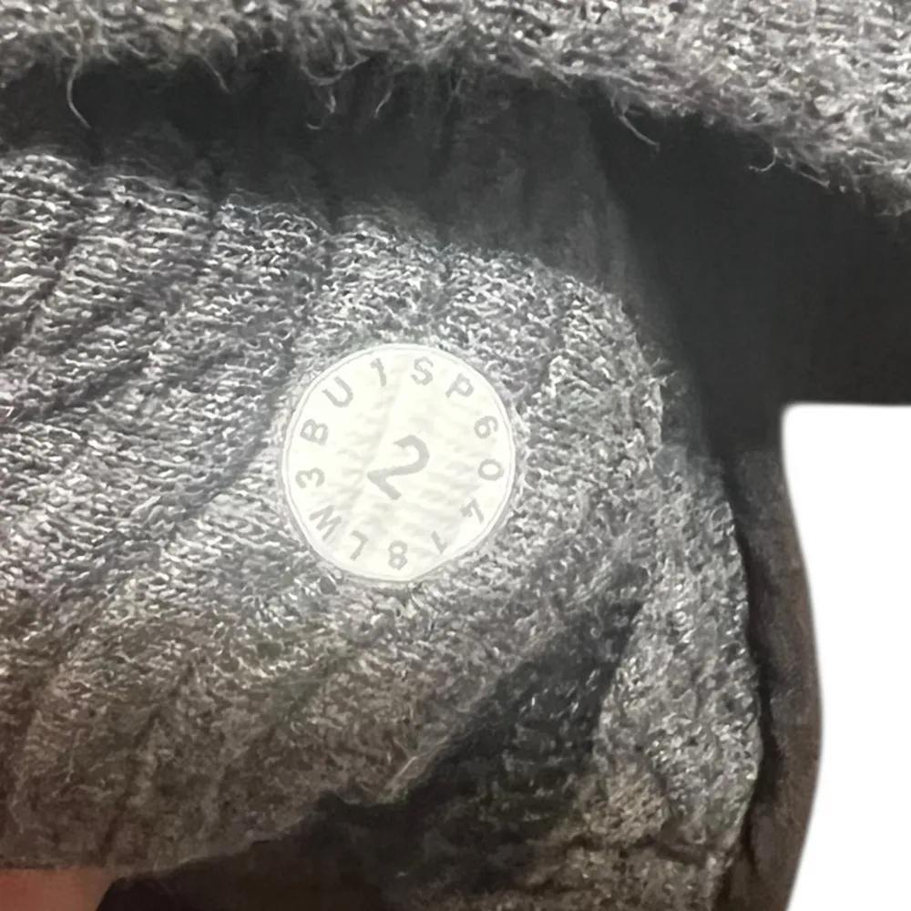Lululemon On Repeat Mock Neck Sweatshirt Heathered Core Dark Grey Size 2 - Image 11