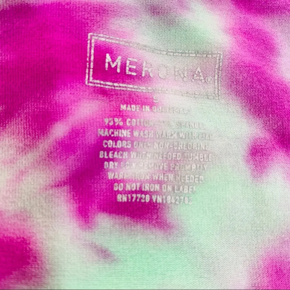 Handmade Purple & Green Tie Dye Festival Camisole Tank Top Women’s Size Medium - Image 6