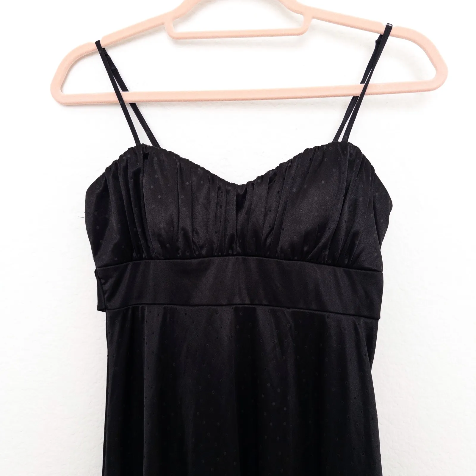 Y2K Womens‎ Babydoll Dress Size S Black Polka Dot Mini Party Witchy Whimsigoth - Image 2