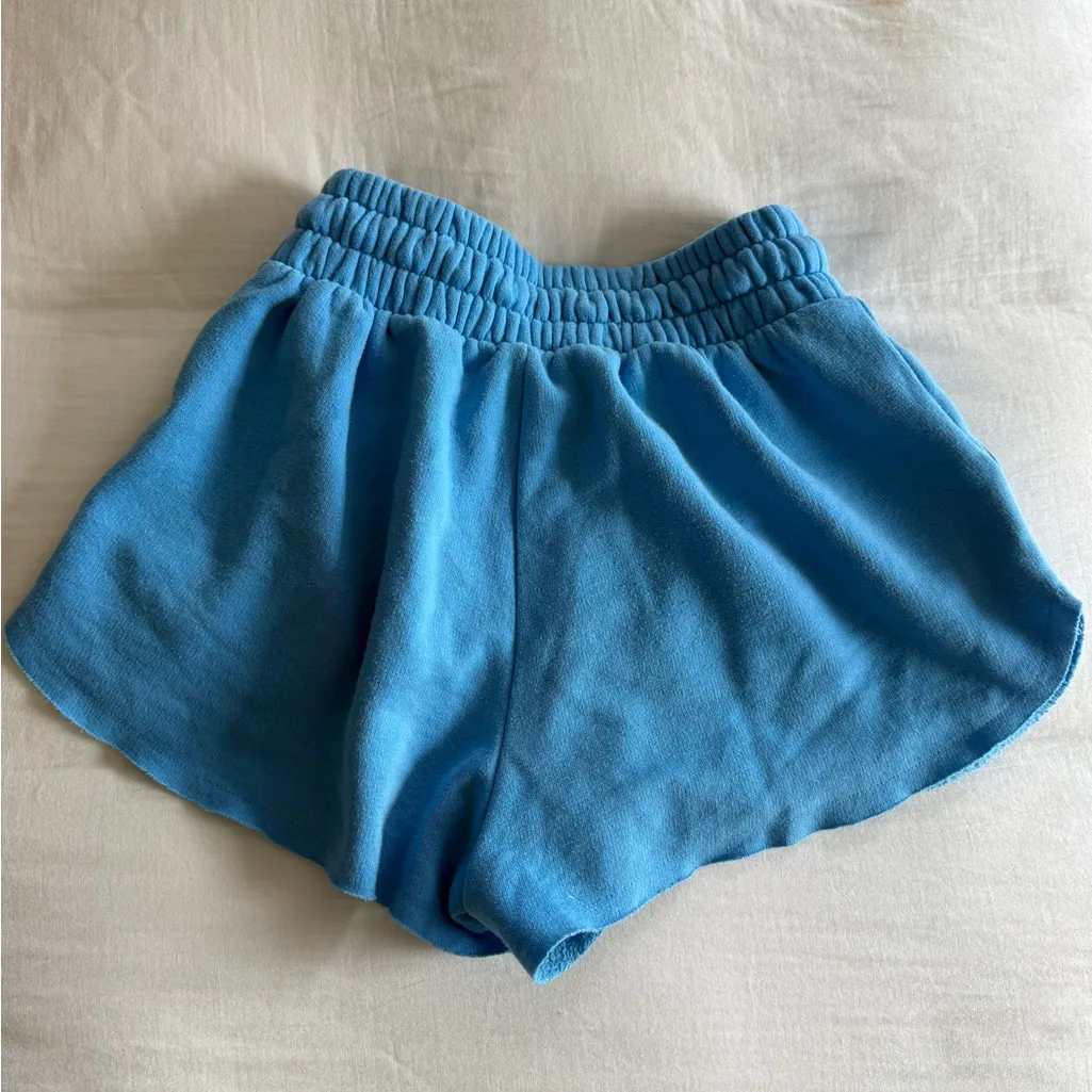 Wild Fable Sky Blue Fleece Shorts - Image 3