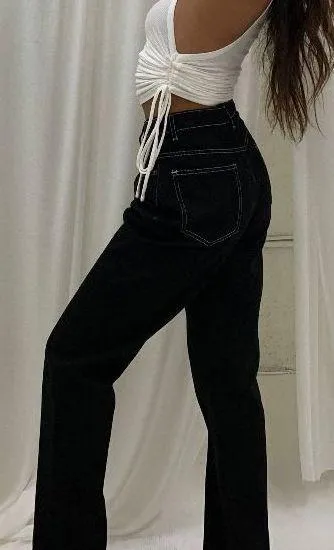 Contrast Stitch Jeans  - Image 2