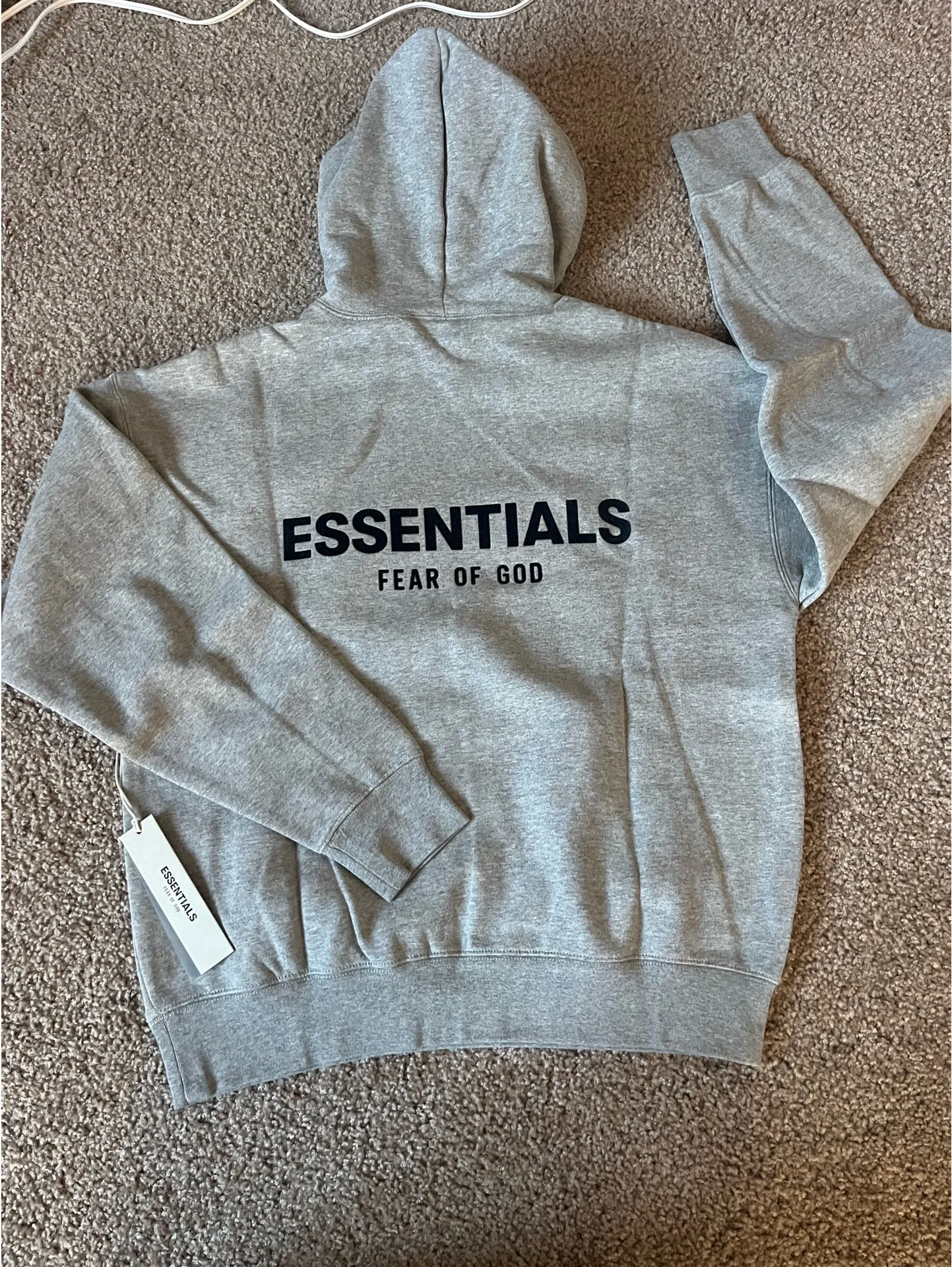 Fear of God Essentials hoodie dark oatmeal size S - Image 2