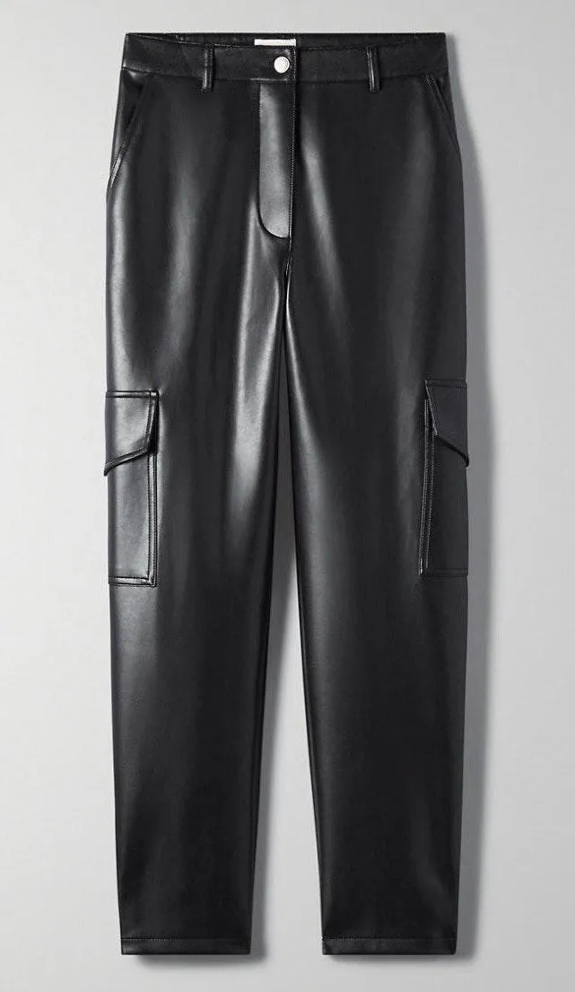 leather cargo pants - Image 3