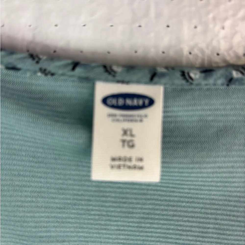 Old Navy XL Boho Long Sleeved Lined Summer Mini Dress in Turquoise - Image 7