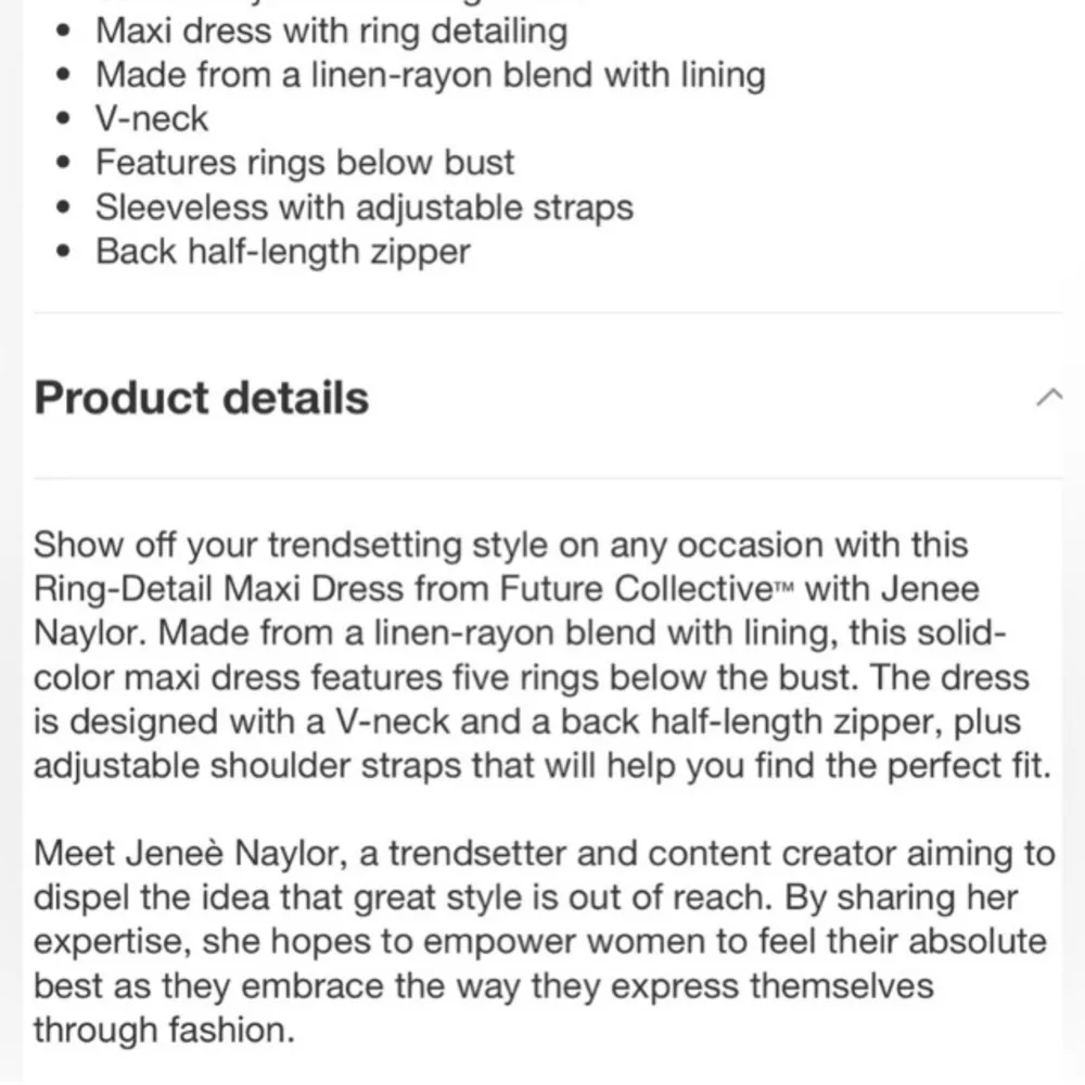 Future Collective Jeneé Naylor Yellow Linen Blend Sleeveless Dress Women’s 16 - Image 5