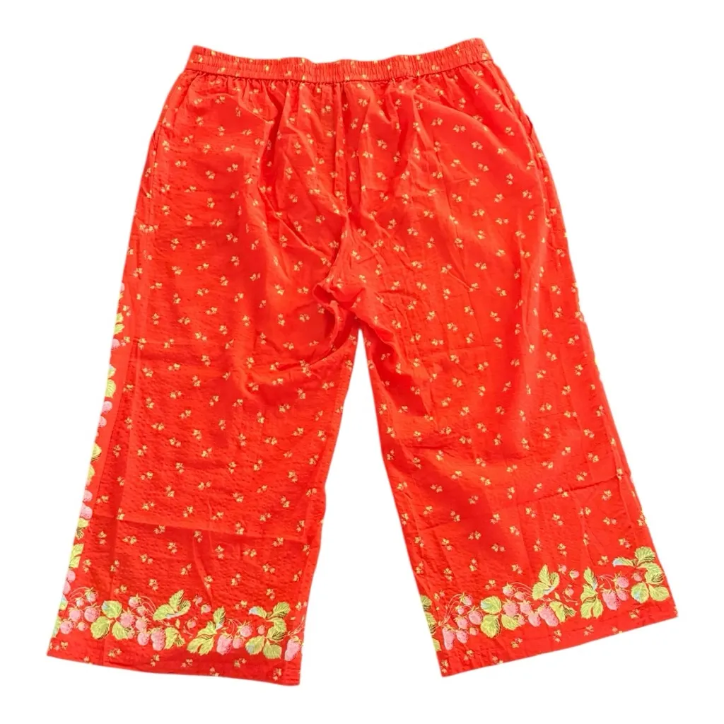 ANTHROPOLOGIE Rachel Antonoff Snyder High Rise Wide Leg Pants Floral Size 2X NEW - Image 5