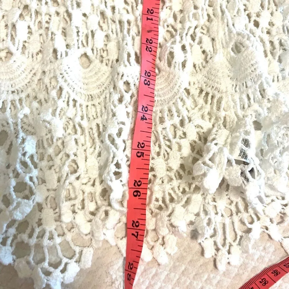 Ivy & Lace made in Italy 100% cotton Crochet White Top One Size Size undefined - Image 7