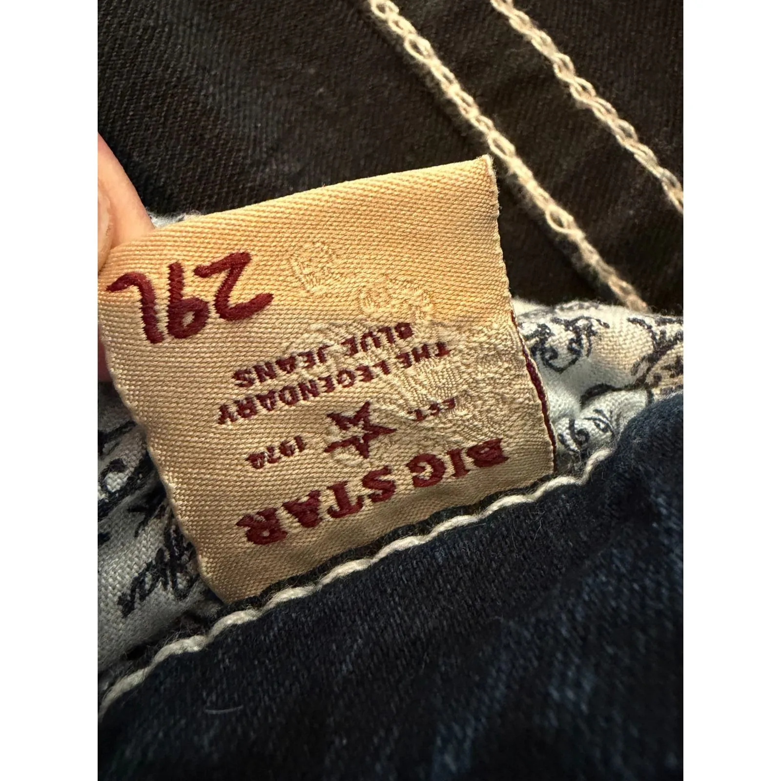 Big Star Sweet Ultra Low Rise Denim jeans size 29 Long Bootcut 29L Jean Western - Image 4