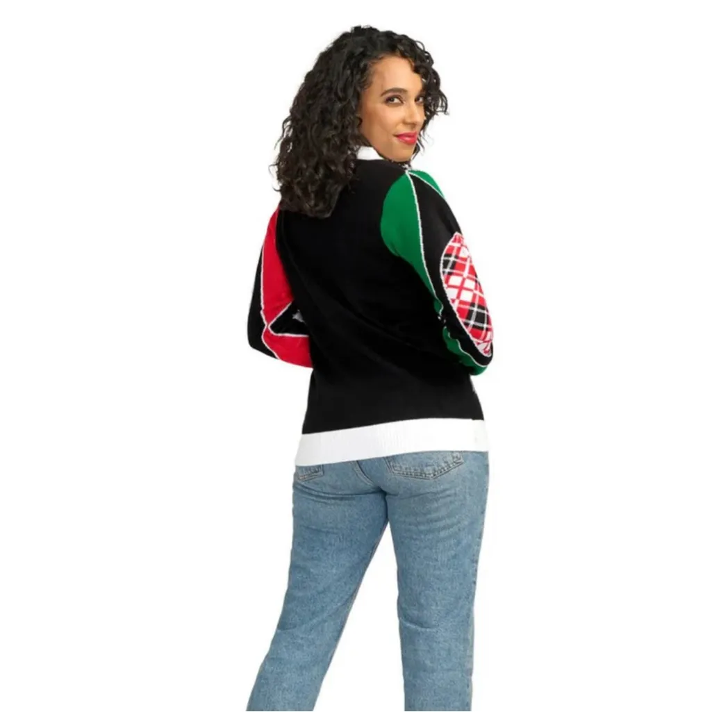 UGLY Women’s MIX AND BE MERRY CHRISTMAS CARDIGAN SWEATER - Image 6