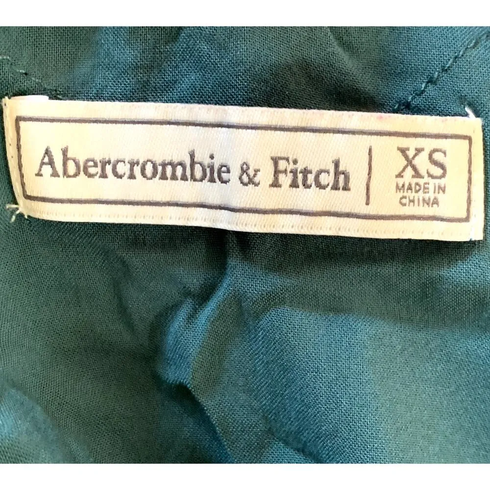 Abercrombie & Fitch Eyelash Lace Cami in Teal Blue - Image 4