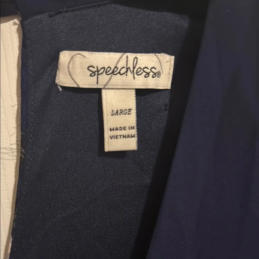 Speechless Navy Blue Dress - Image 2