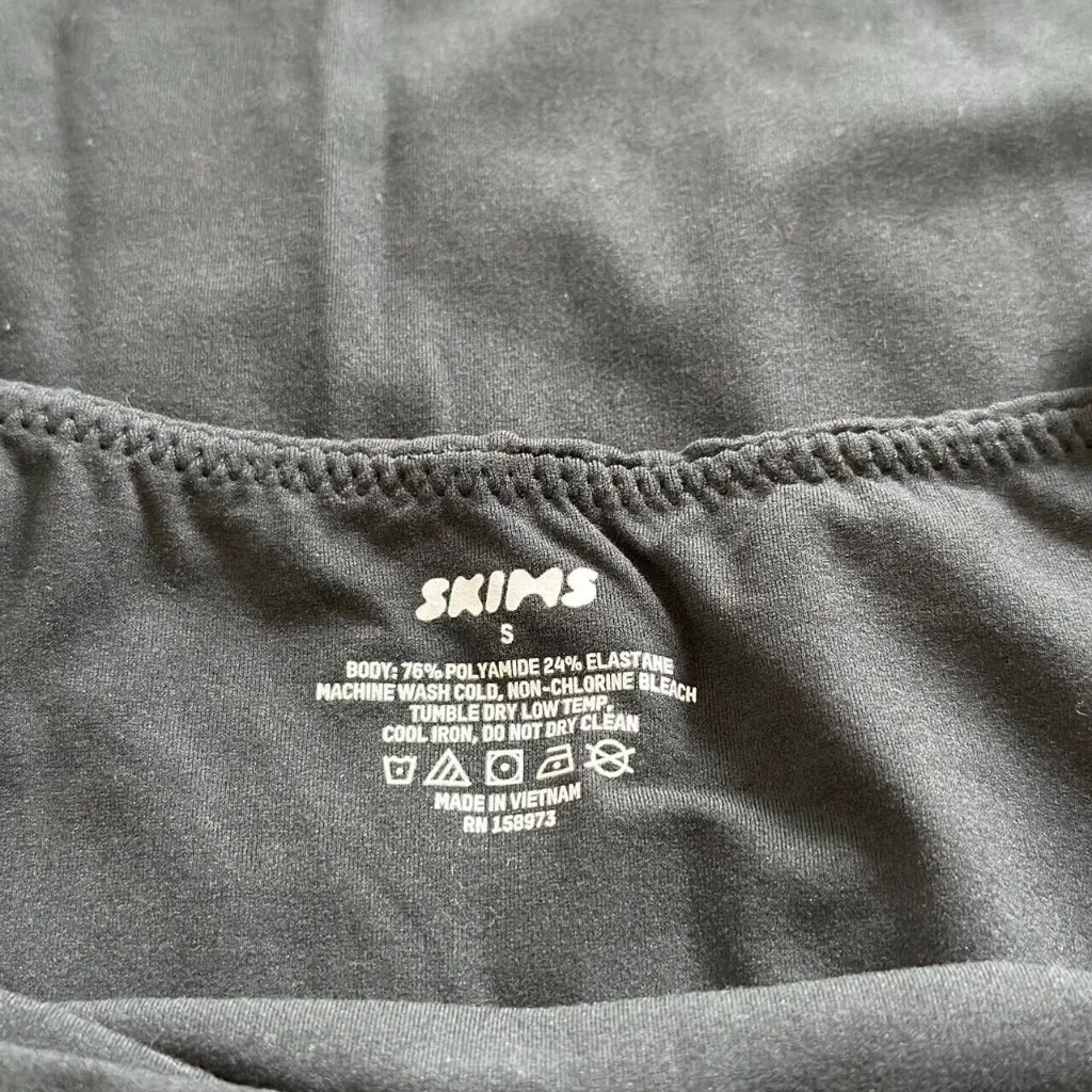 Skims Fits Everybody Long Slip Dress in Graphite, Size Small - Image 5