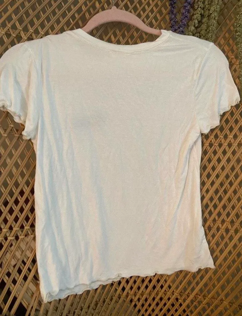 Vestique Babe White Crop Top - Image 2