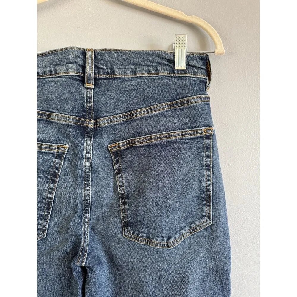 NWT Etica Anya High Rise Modern Flare Jeans Northport Blue Women’s Size 27 - Image 6