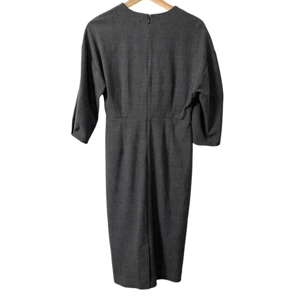 Babaton Aritzia Kurt Plaid V-Neck Dress - Image 5