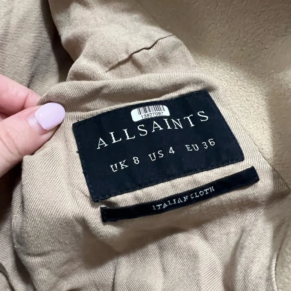 AllSaints Camel Leni Wool Coat Size 4 US $499 - Image 8