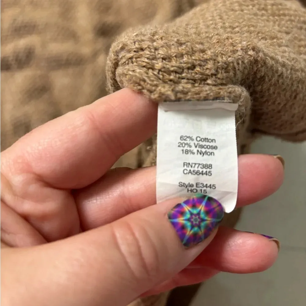 Madewell Cross Front Sweater Size Small Textured Solid Classic Timeless Crewneck - Image 5