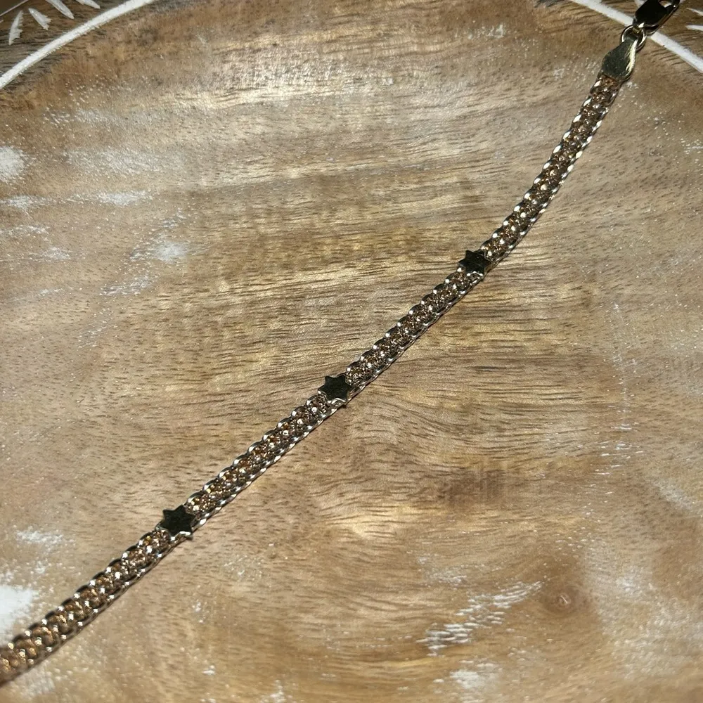 Italy Gold Vermeil Over 925 Sterling Silver Star Bracelet - Image 10