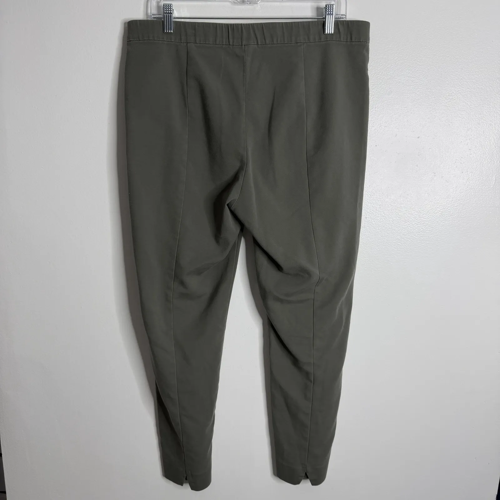J. Jill Essential Slim Ankle Pants Size 14 Green Cotton Stretch With Pockets - Image 2
