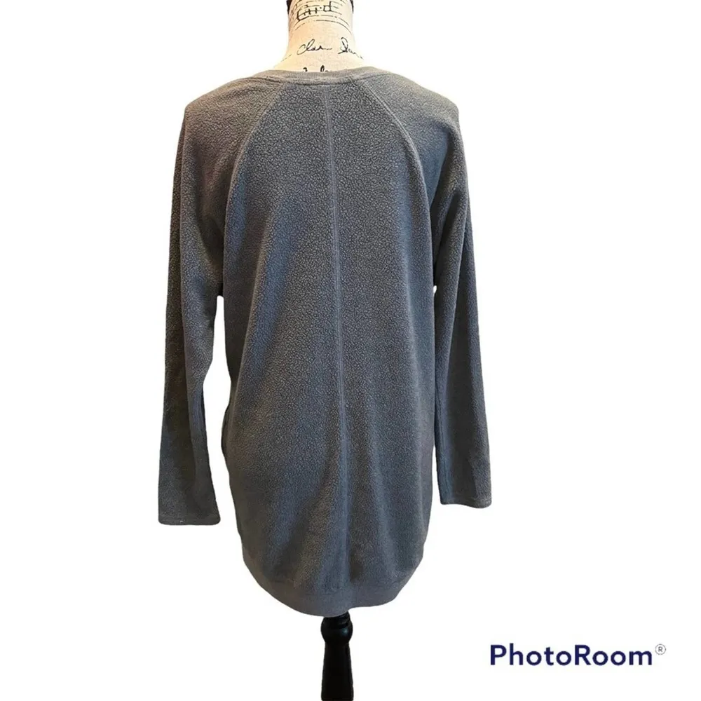 Mossimo Supply Fleece Tunic Sweatshirt Gray Size Small Pockets Oversized casual Purple Size M - Image 4