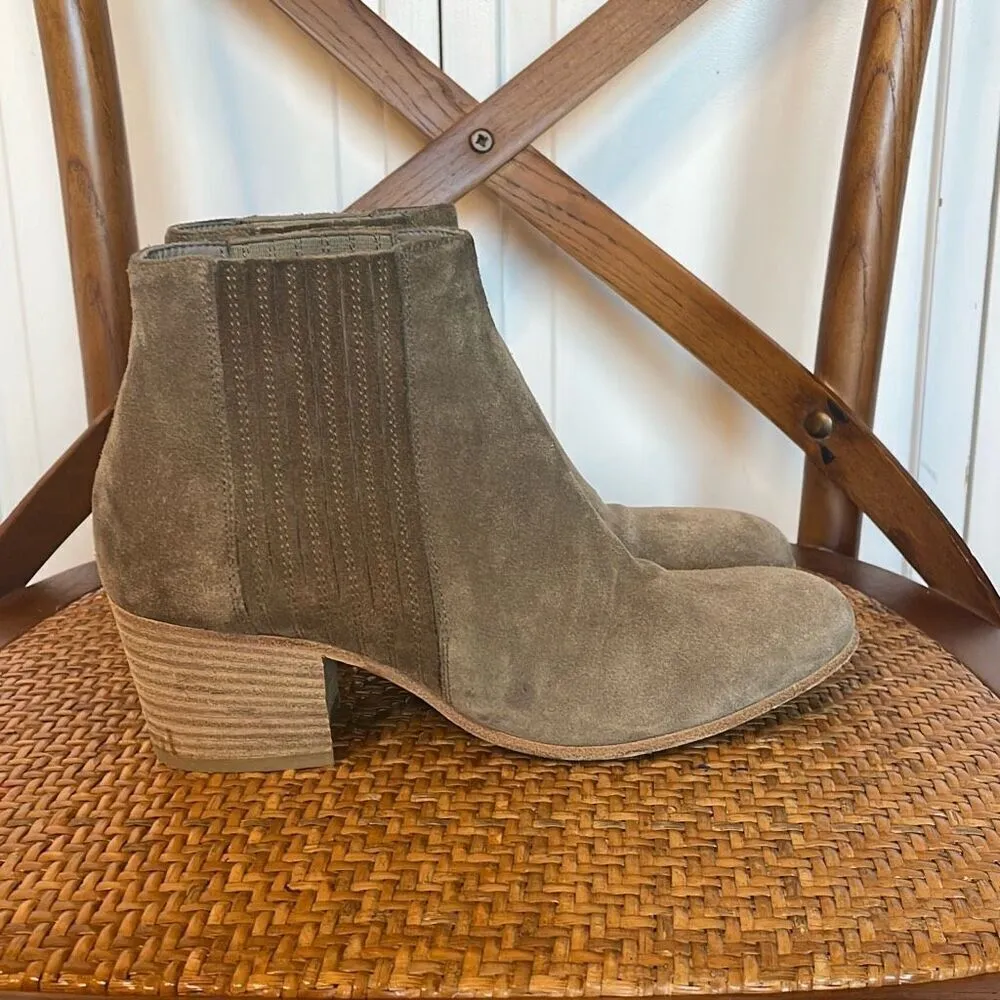 Vince Haider brown suede bootie bloggers favorite 6.5 - Image 8