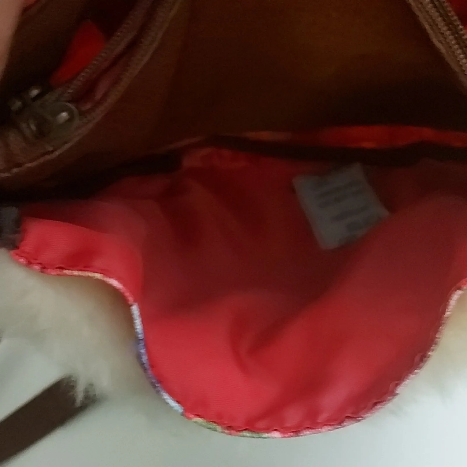 Desigual Floral Faux Fur Crossbody Bag Boho Chic Colorful Winter Retro Festival - Image 9