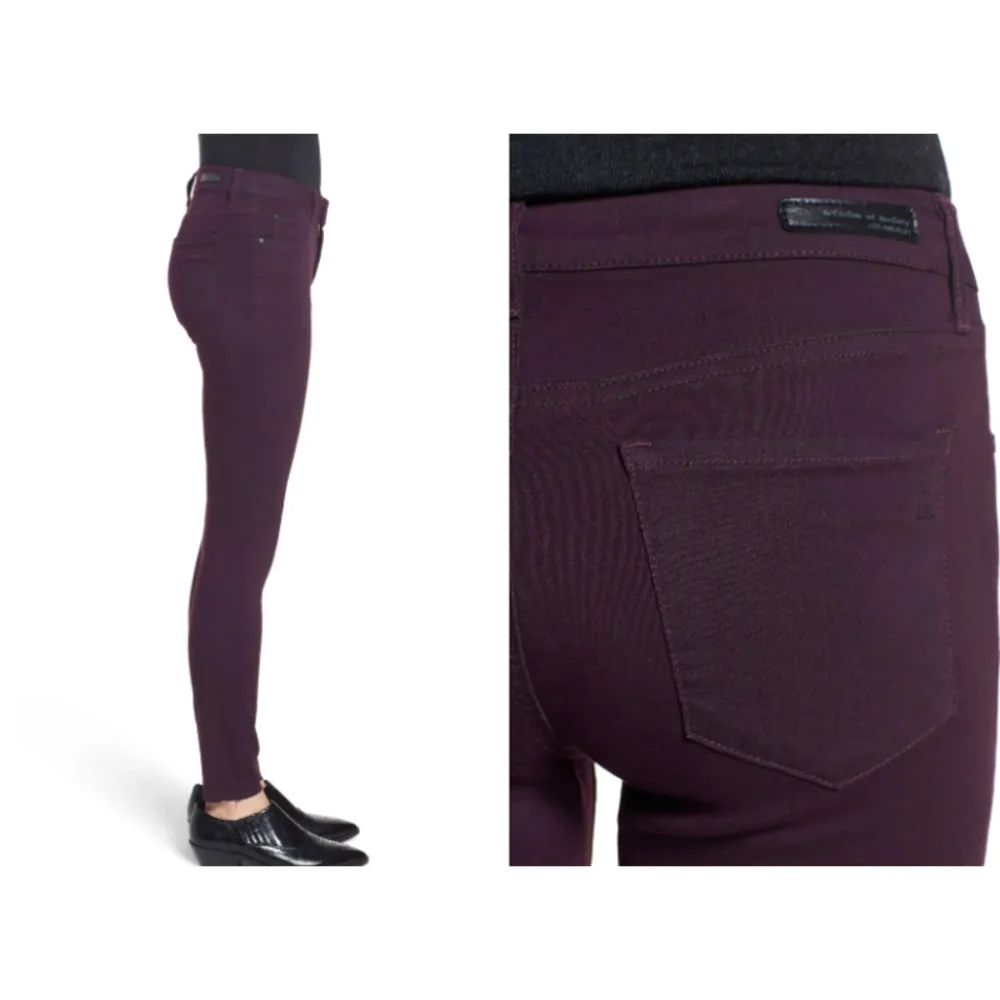 Articles of Society Womens Plum Purple Sarah Skinny Jeans Pants Size 29 - Image 3