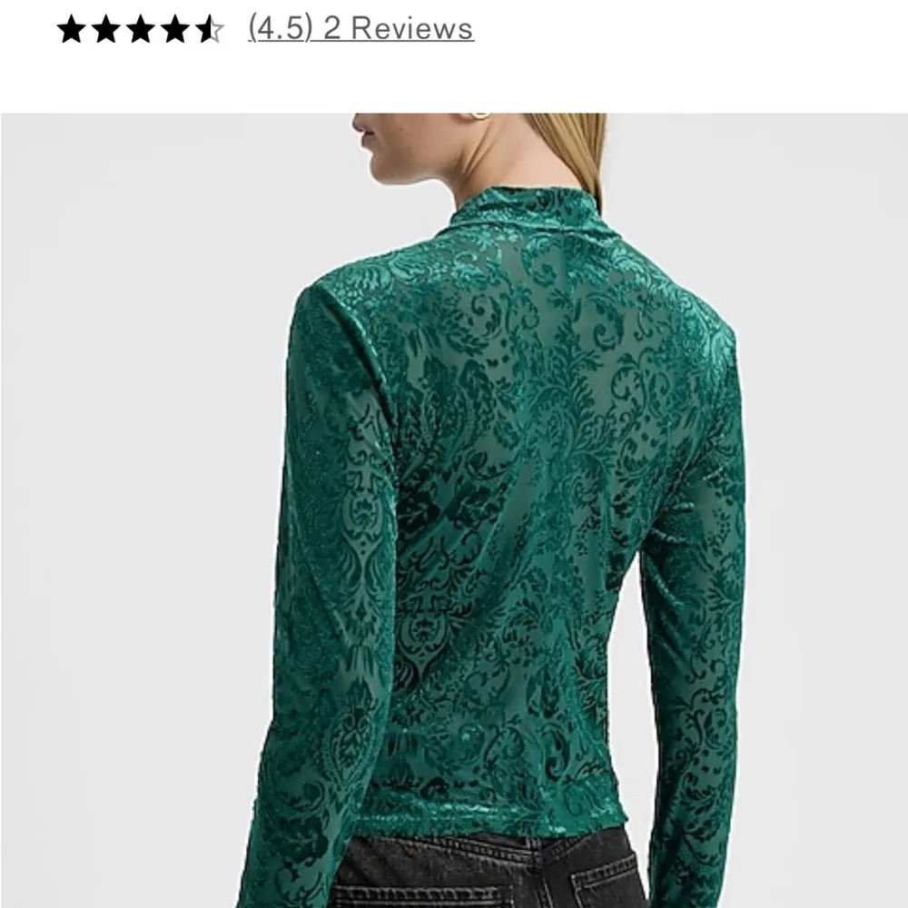 Elegant Green Velvet Top - Image 3