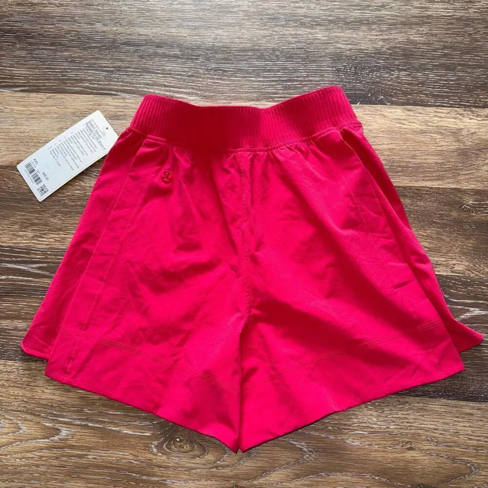 Lululemon Stretch Woven Relaxed-Fit High Rise Shorts 4” Cherry Mist Size XXS NWT - Image 5