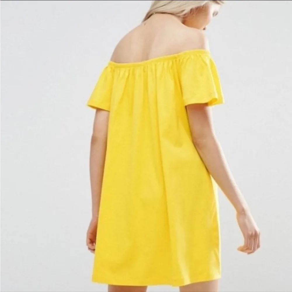 Off-Shoulder Yellow Dress - Image 2