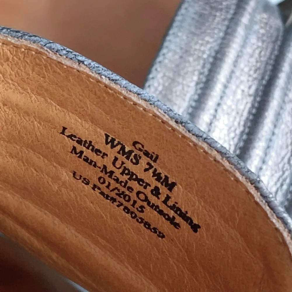 Gentle Souls Women's Gail Slide Slip On Metallic Sandal 7.5 M - Image 6