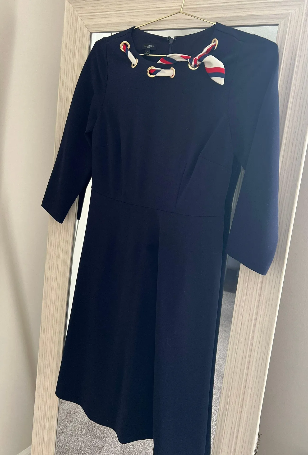 Talbots Navy Midi Dress - Image 5