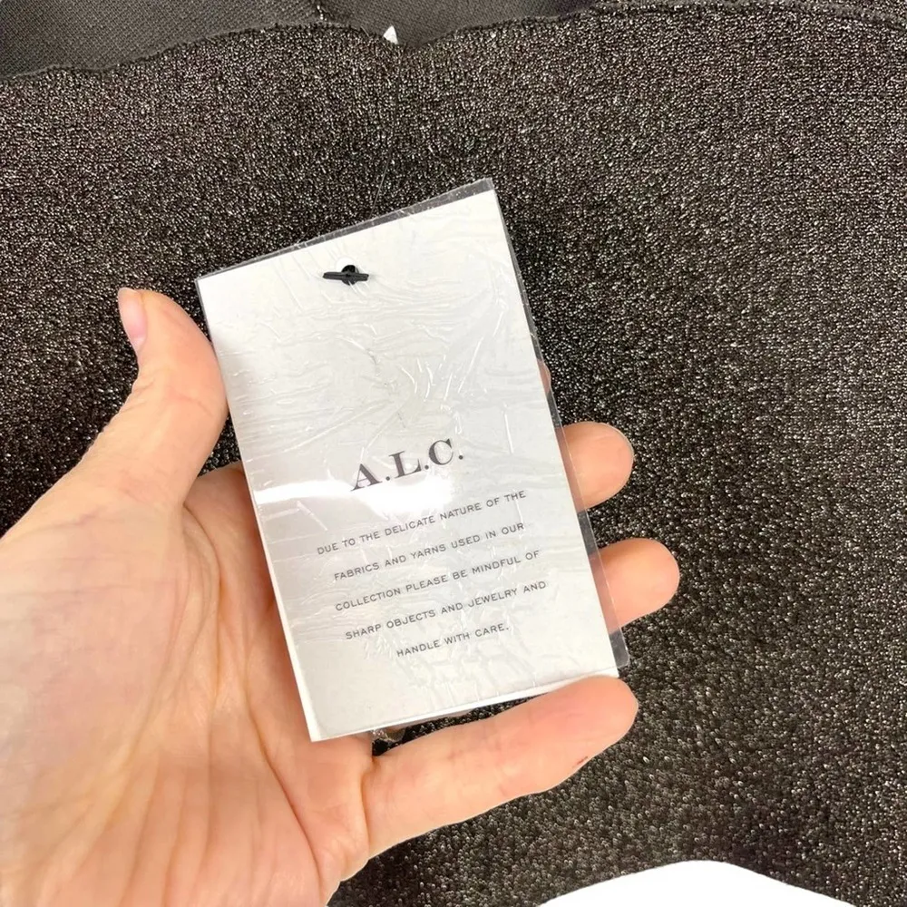 New A.L.C. Ali bronze metallic Knit Crop Top Size Medium Celebrity Style - Image 14